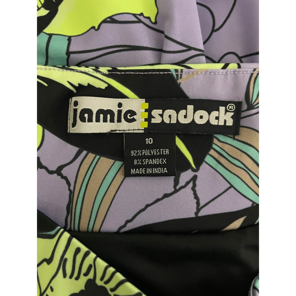 Jamie Sadock Golf Skort Women Size 10 Purple Multi‎ Floral Athletic Active Mini - Picture 6 of 11
